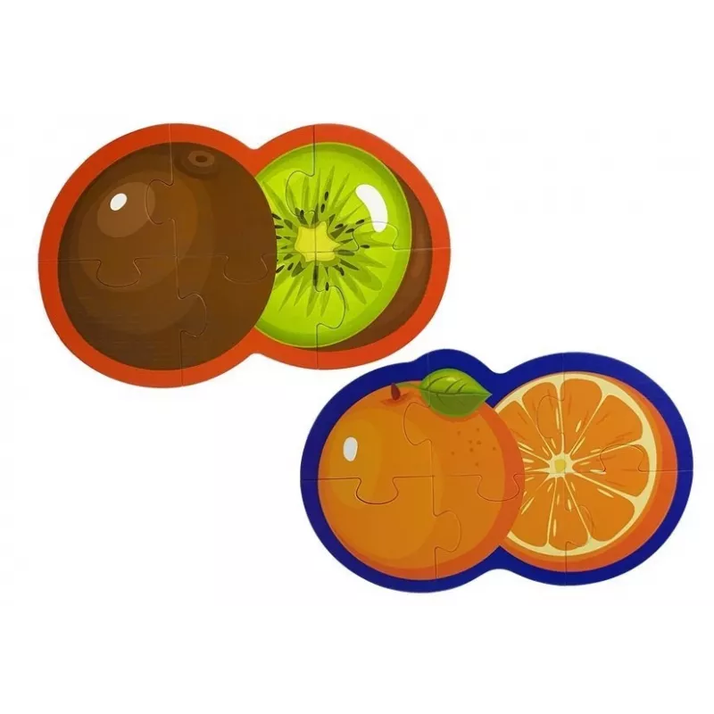 LEAN TOYS Educational Puzzle For Babies Fruits 5 Parts 40 Pieces