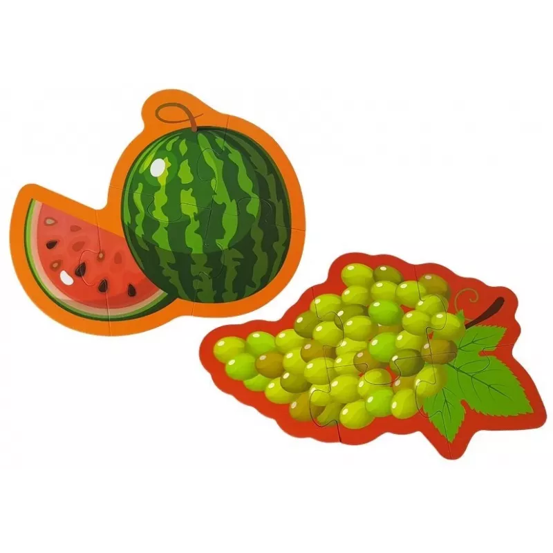 LEAN TOYS Educational Puzzle For Babies Fruits 5 Parts 40 Pieces