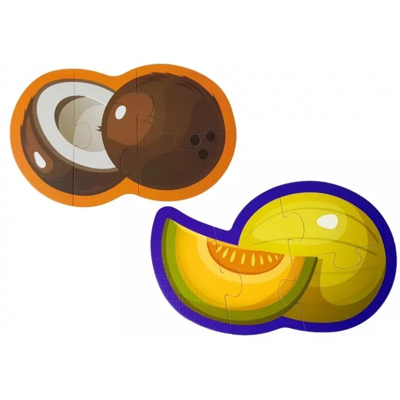 LEAN TOYS Educational Puzzle For Babies Fruits 5 Parts 40 Pieces