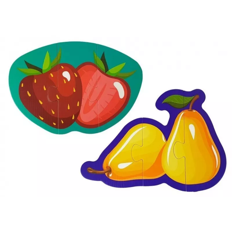 LEAN TOYS Educational Puzzle For Babies Fruits 5 Parts 40 Pieces