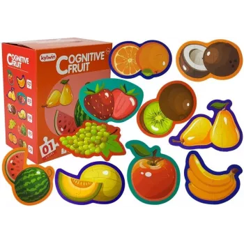 LEAN TOYS Educational Puzzle For Babies Fruits 5 Parts 40 Pieces