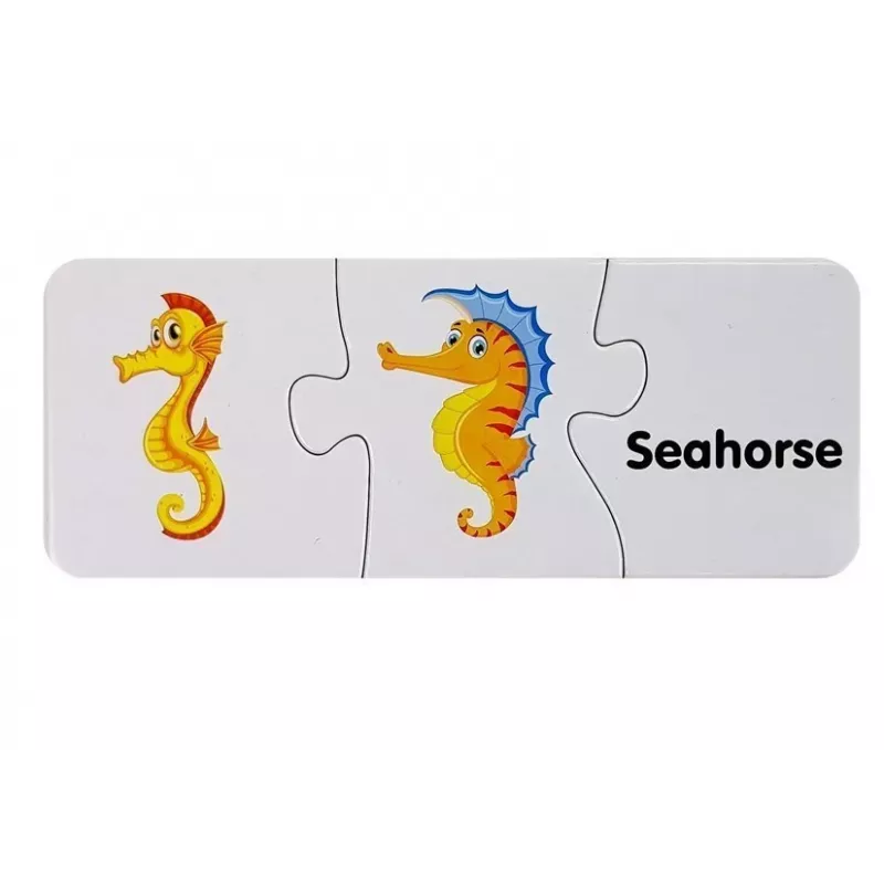 LEAN TOYS Educational Puzzle The World of the Oceans Puzzle 10 Connections