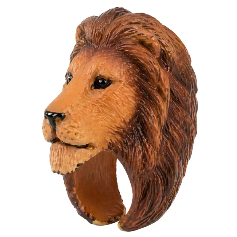 LEAN TOYS Educational Ring for Hand Animals Lion