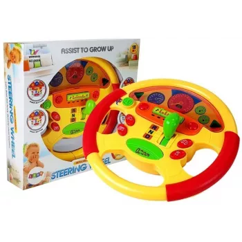 LEAN TOYS Educational Steering Wheel for Baby with Sound and Light Effects