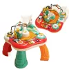LEAN TOYS Educational Table Interactive Music Panel Piano 2 in 1 Red