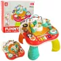 LEAN TOYS Educational Table Interactive Music Panel Piano 2 in 1 Red