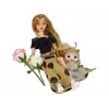 LEAN TOYS Emily Doll with Rose Cat Long Hair