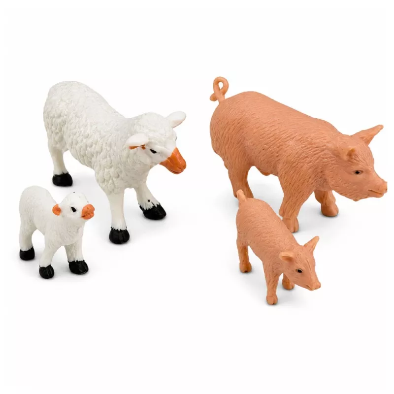 LEAN TOYS Farm Set with Tractor, Agricultural Vehicles, Animals and Accessories – 28-Piece Playset