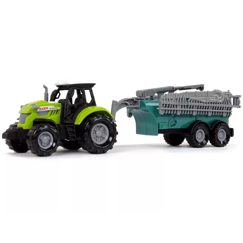 LEAN TOYS Farm Tractor with Sprayer Farm Sound Green