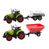 LEAN TOYS Farmer Tractor Set + 2 Farm Machines Farm Truck Set