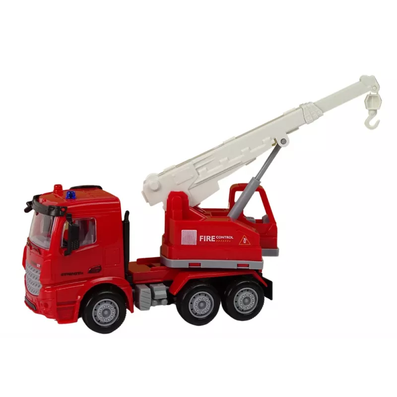 LEAN TOYS Fire Brigade Set Crane Road Signs Firefighter