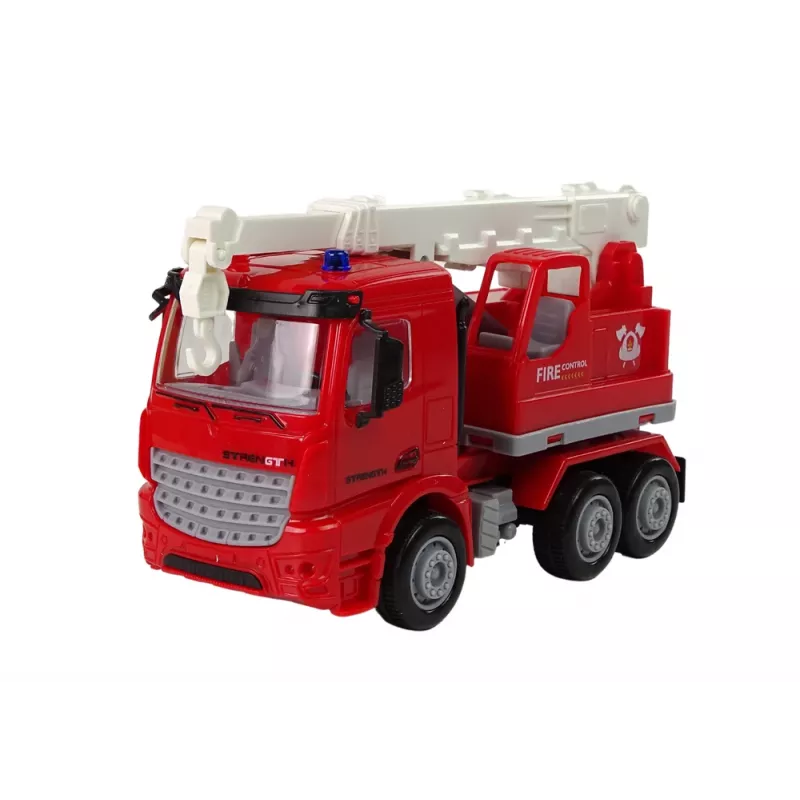 LEAN TOYS Fire Brigade Set Crane Road Signs Firefighter