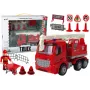 LEAN TOYS Fire Brigade Set Crane Road Signs Firefighter