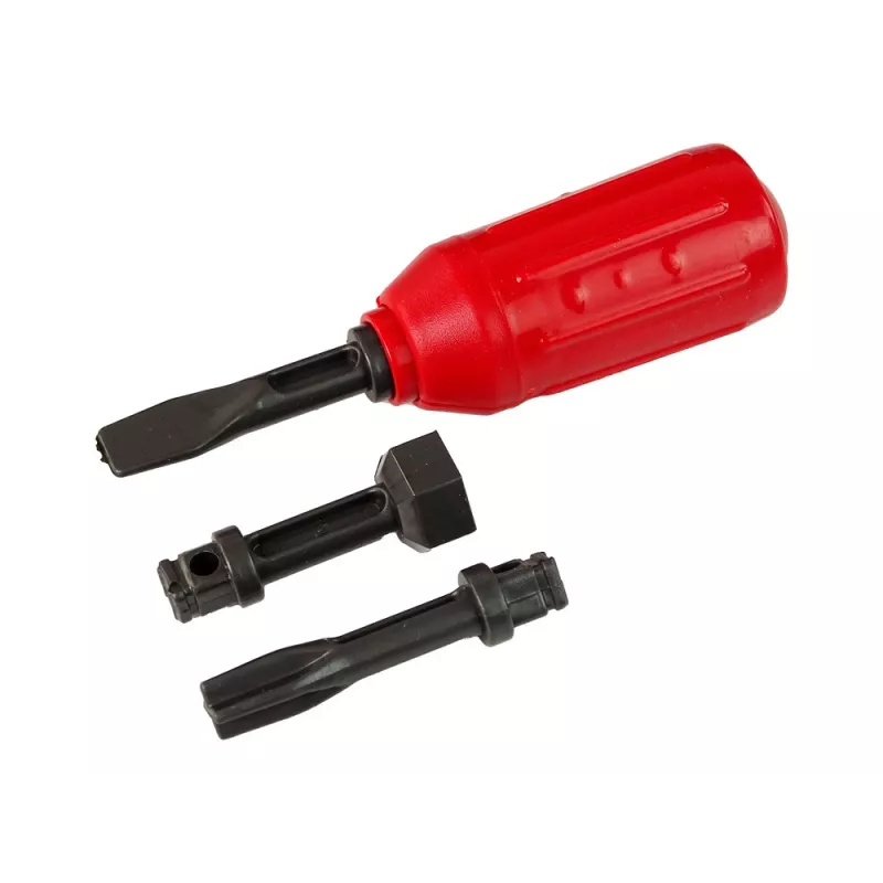 LEAN TOYS Fire Truck Fire Brigade for Unscrewing Accessories Red