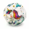 LEAN TOYS Foam Ball with Dimples for Bouncing Anti-Stress Unicorns 7cm