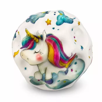 LEAN TOYS Foam Ball with Dimples for Bouncing Anti-Stress Unicorns 7cm