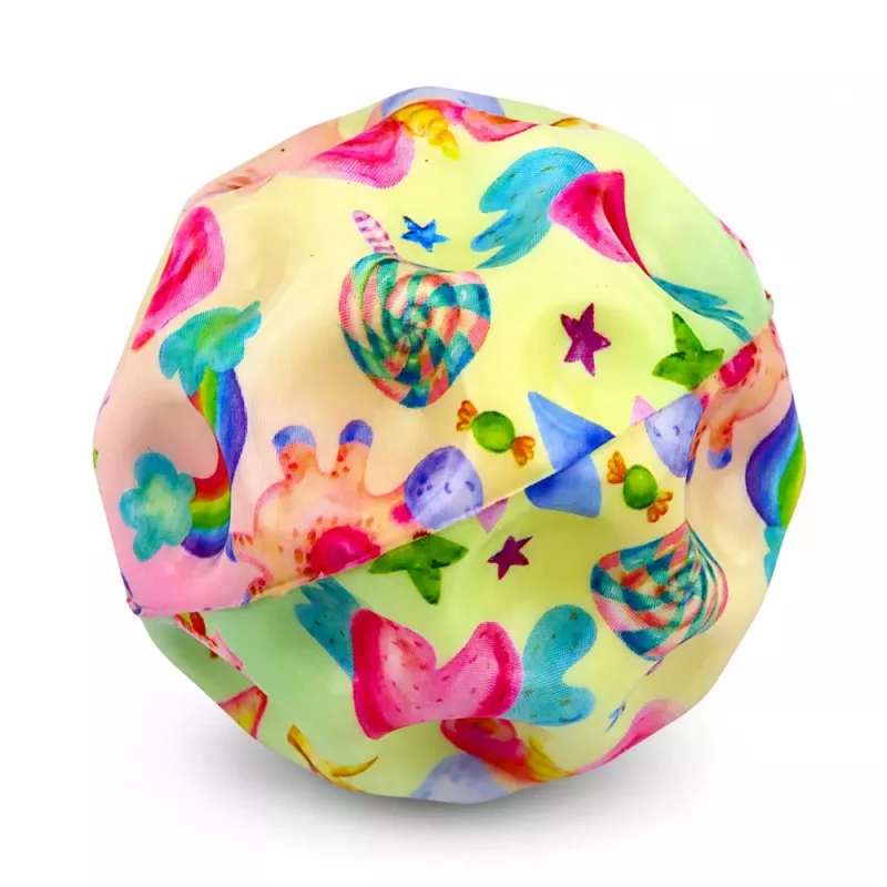 LEAN TOYS Foam Ball with Dimples for Bouncing Anti-Stress Unicorns 7cm