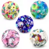LEAN TOYS Foam Ball with Dimples for Bouncing Anti-Stress Unicorns 7cm