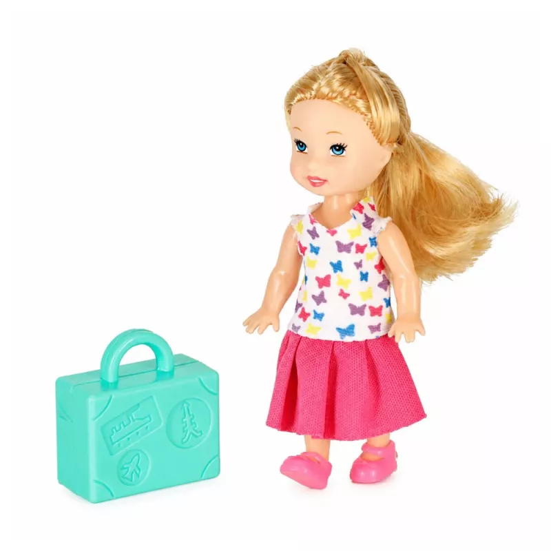 LEAN TOYS Foldable 2-in-1 Doll Passenger Plane Pink – Transformable Doll House Playset for 30cm Dolls