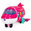 LEAN TOYS Foldable 2-in-1 Doll Passenger Plane Pink – Transformable Doll House Playset for 30cm Dolls