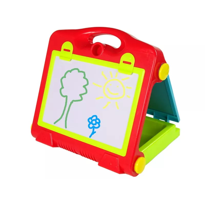 LEAN TOYS Foldable 2in1 Blackboard Suitcase - Chalk & Marker
