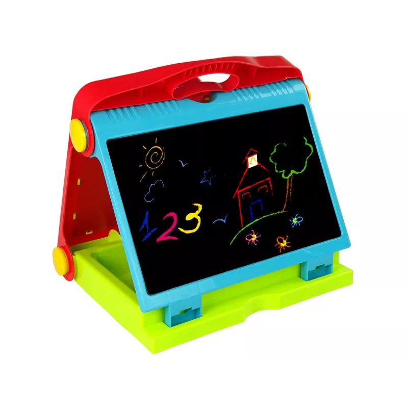 LEAN TOYS Foldable 2in1 Blackboard Suitcase - Chalk & Marker