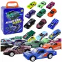 LEAN TOYS Friction Drive Vehicle Set 12 ELE Metal 1:64
