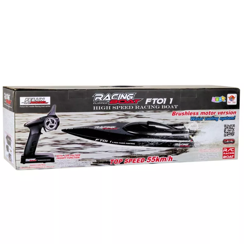 LEAN TOYS FT011 Remote Controlled RC Brushless Motorboat 55km/h
