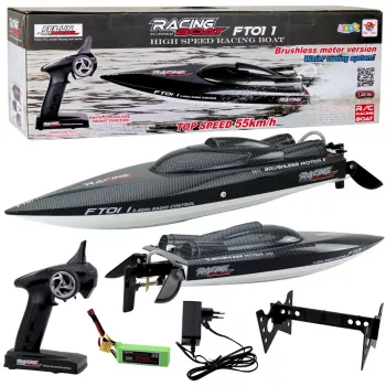 LEAN TOYS FT011 Remote Controlled RC Brushless Motorboat 55km/h