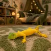 LEAN TOYS Golden Gecko Rubber Figurine Stretchable Realistic Reptile 15.5 cm