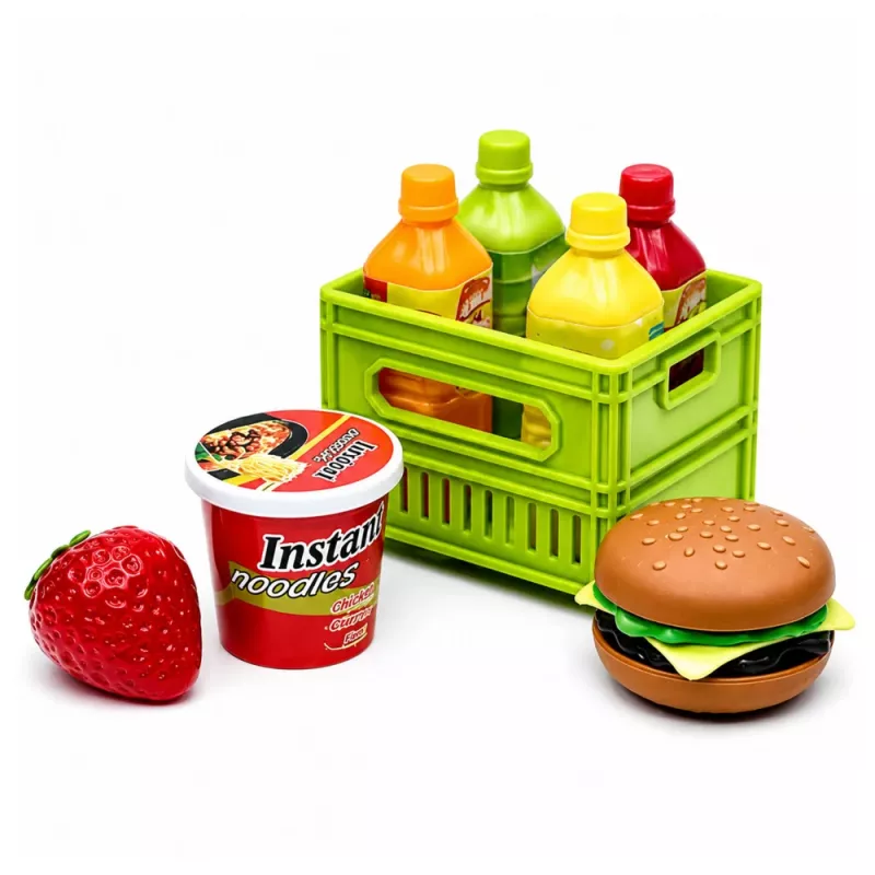 LEAN TOYS Green Food Transport Truck 1:55