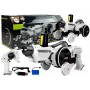 LEAN TOYS Gun Launcher Car 2 in 1 Remotely Operated Foam Discs White