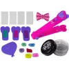 LEAN TOYS Hair Styling Kit Straightener with Coloured Chalks for Strands + Hair Accessories
