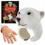 LEAN TOYS Hand Ring Educational Animals Bear White