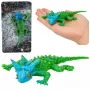 LEAN TOYS Horned Lizard Rubber Figure Stretchable Realistic 20 cm
