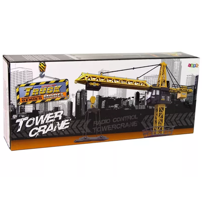 LEAN TOYS Huge Crane with R/C Remote Control Height 183 cm 2 Working Levels