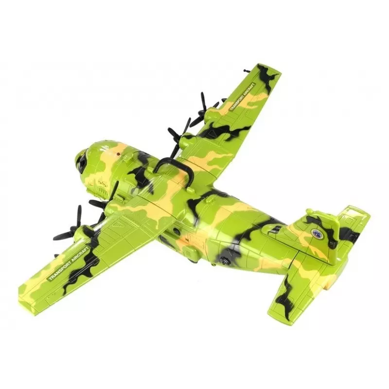 LEAN TOYS Huge Military Aircraft 55cm with Accessories
