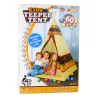 LEAN TOYS Indian Tipi Tent Base For Children + 60 Balls 155 cm