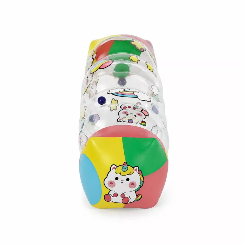 LEAN TOYS Inflatable Crawling Roller for Toddlers Unicorns 48 x 20cm