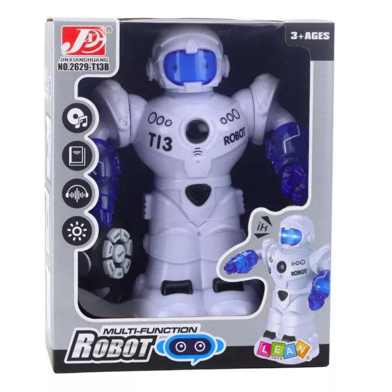 LEAN TOYS Intelligent Remote Controlled Robot with RC Remote Control, Lights and Sounds