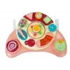 LEAN TOYS Interactive Baby Panel Toy Music Animal Pink