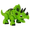 LEAN TOYS Interactive Dinosaur Triceratops Steam Water Sound Green
