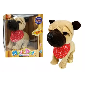 LEAN TOYS Interactive Dog On a Leash Barks Wags Tail Sensors
