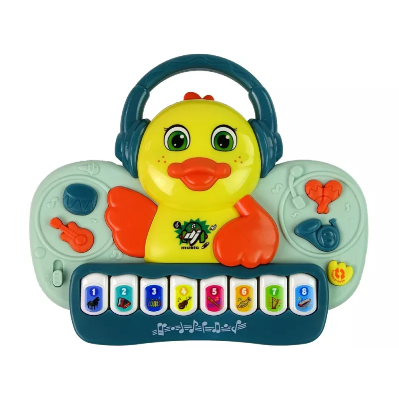 LEAN TOYS Interactive Duck Duck Piano DJ Sound Instruments Musical Melodies