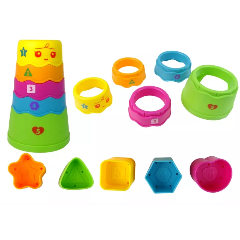 LEAN TOYS Interactive Educational Table Ball Sorter Slide Blue