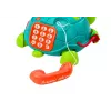 LEAN TOYS Interactive Educational Turtle Phone 6in1 Lights Sounds Green