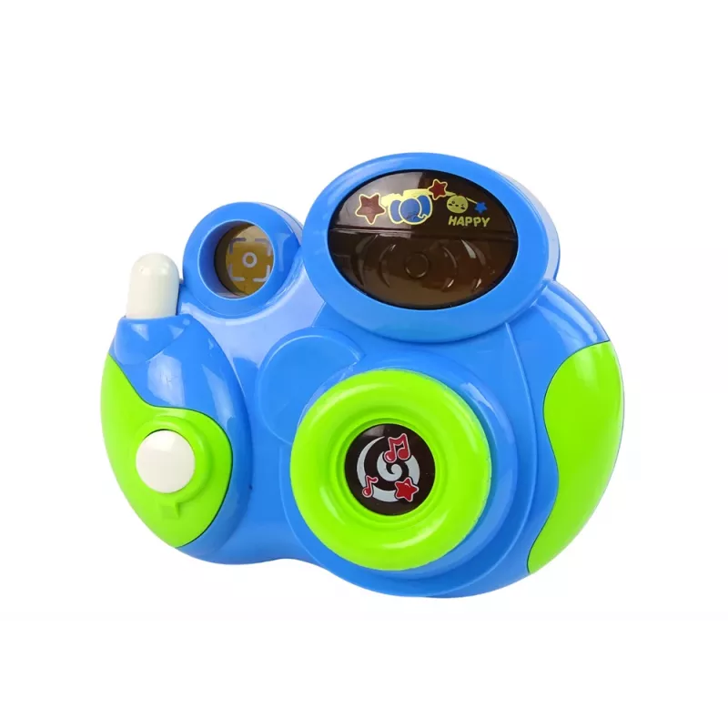LEAN TOYS Interactive Photo Camera For Your Baby Melodies of Light and Sounds Blue Colour