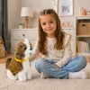 LEAN TOYS Interactive Plush Dog Soft Fur Shitzu Breed