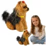 LEAN TOYS Interactive Plush Dog - Soft Fur, Yorkshire Terrier Breed, Stroke Its Head and Learn Its Functions