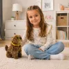 LEAN TOYS Interactive Plush Dog with Soft Fur - Stroke Its Head and Learn Its Functions